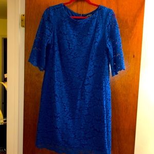 Lauren Ralph Lauren blue lace dress